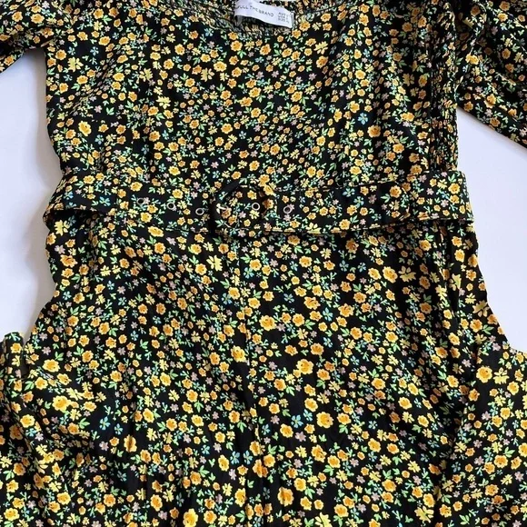 Faithfull the Brand Black and Yellow Floral Romper - Picture 3 of 6